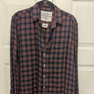 Frand & Eileen plaid Eileen top M
